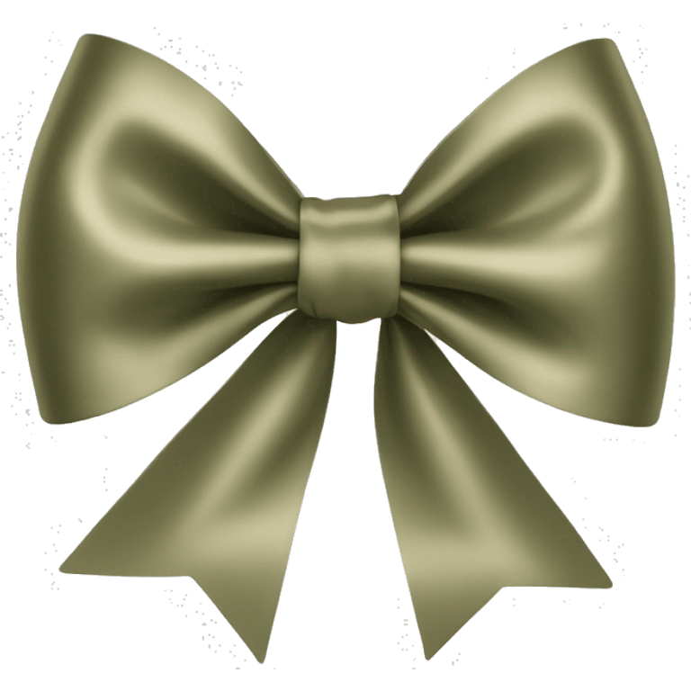 khaki satin bow emoji