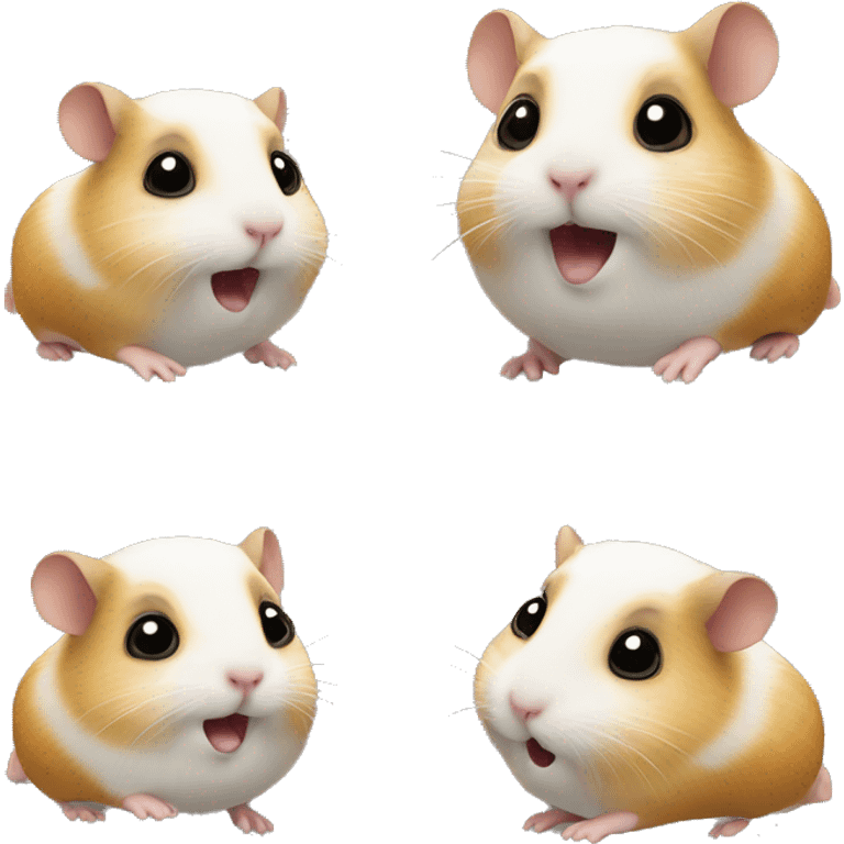 Hamster als Pilot mit Flugzeug emoji