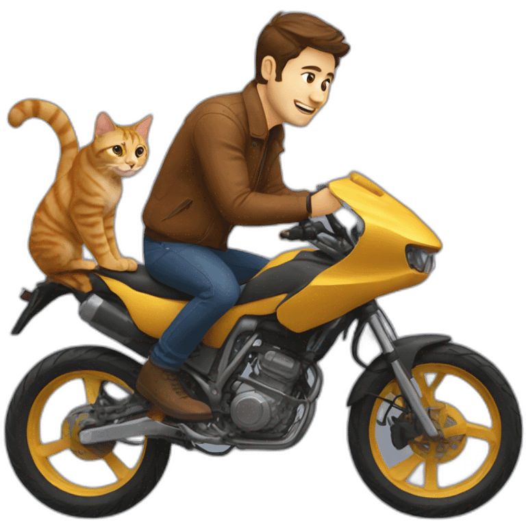 dan abramov riding a cat emoji