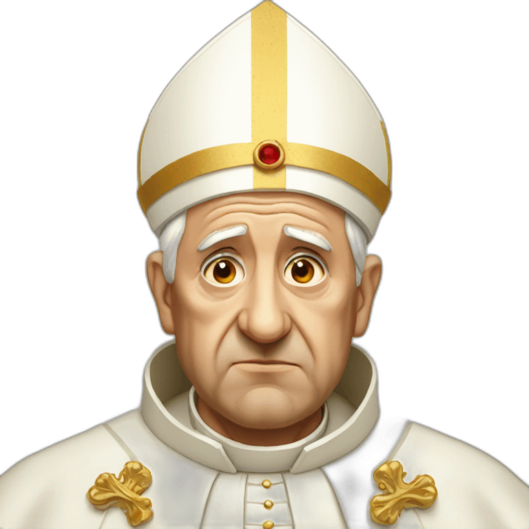 sad pope emoji