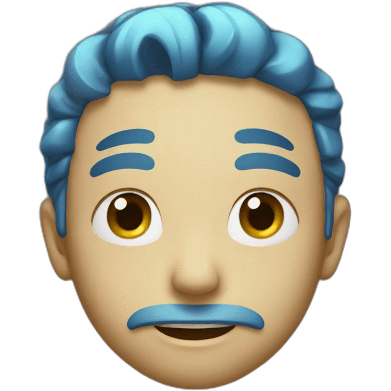 blue shine emoji