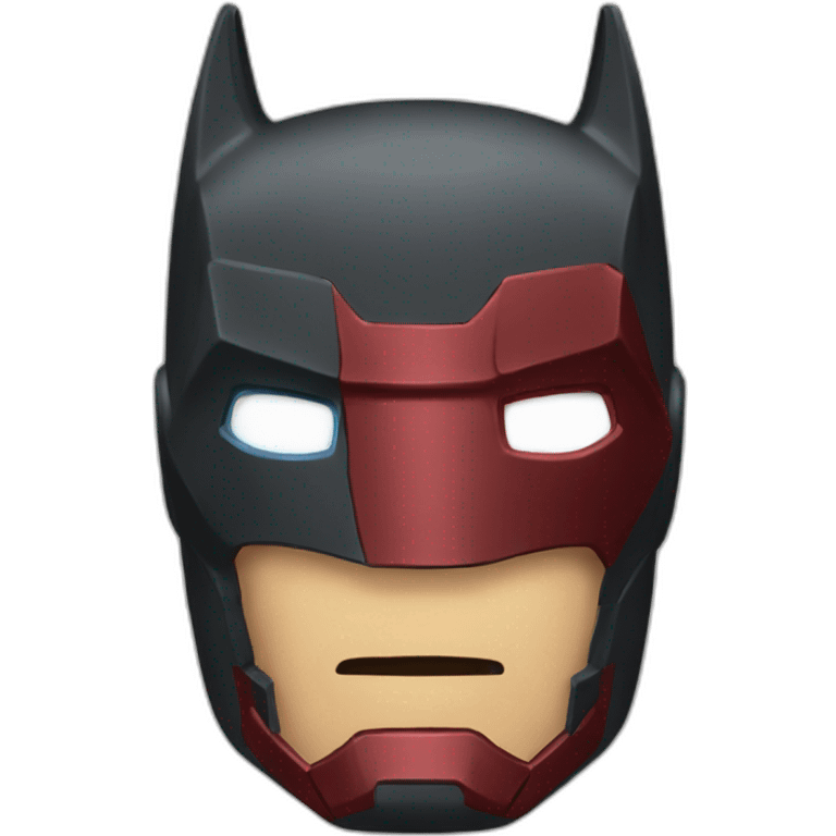 half batman and iron man emoji emoji