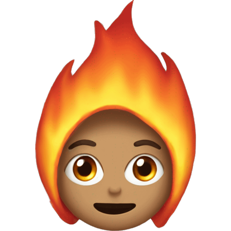 Fire in emoi eyes emoji