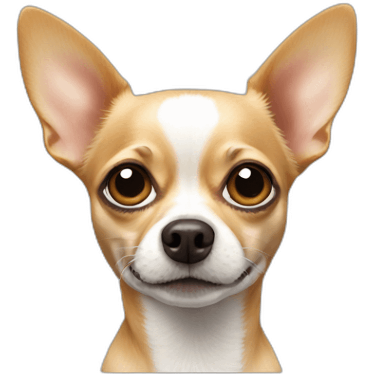 Chihuahua with a nose bubble emoji