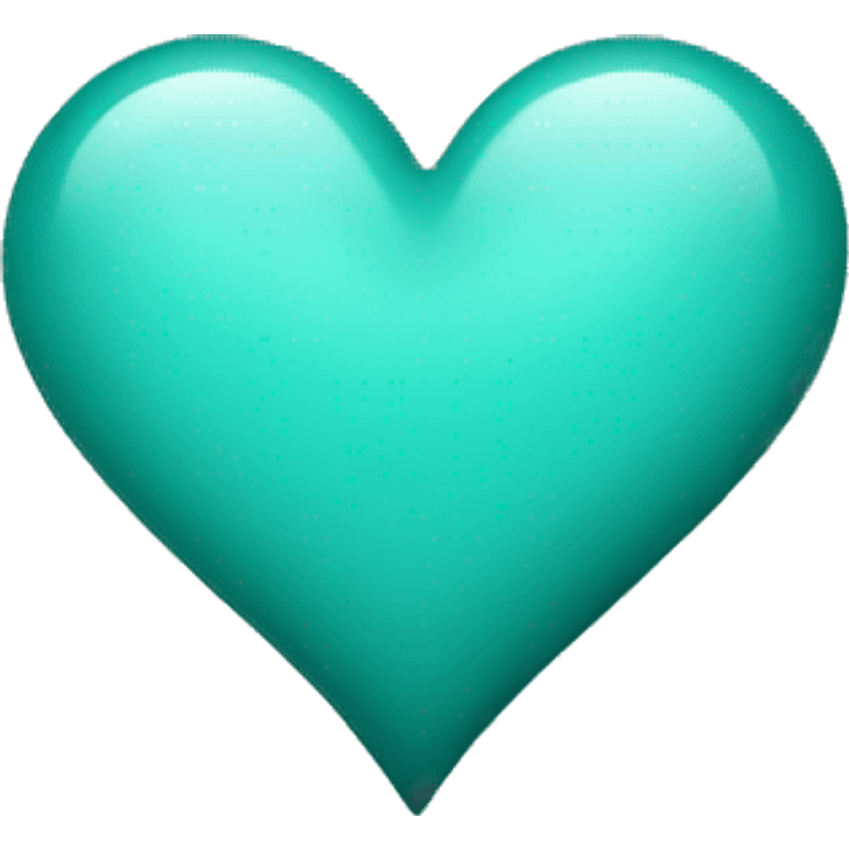 Teal heart emoji emoji