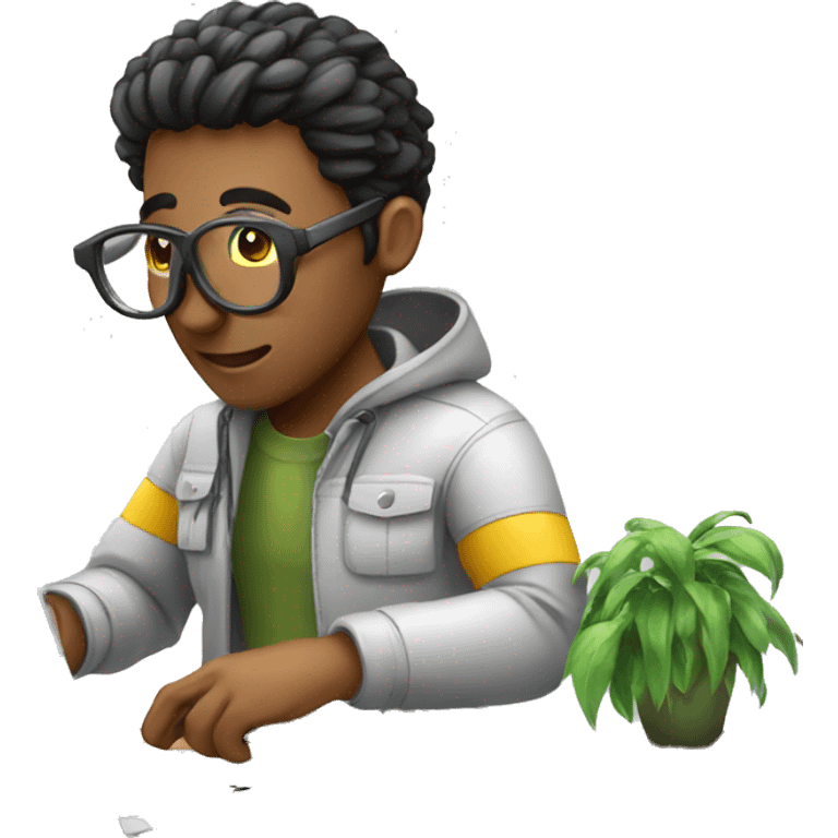 a software engineer fixing a bug emoji