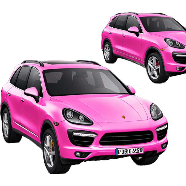 Pink Porsche cayenne  emoji