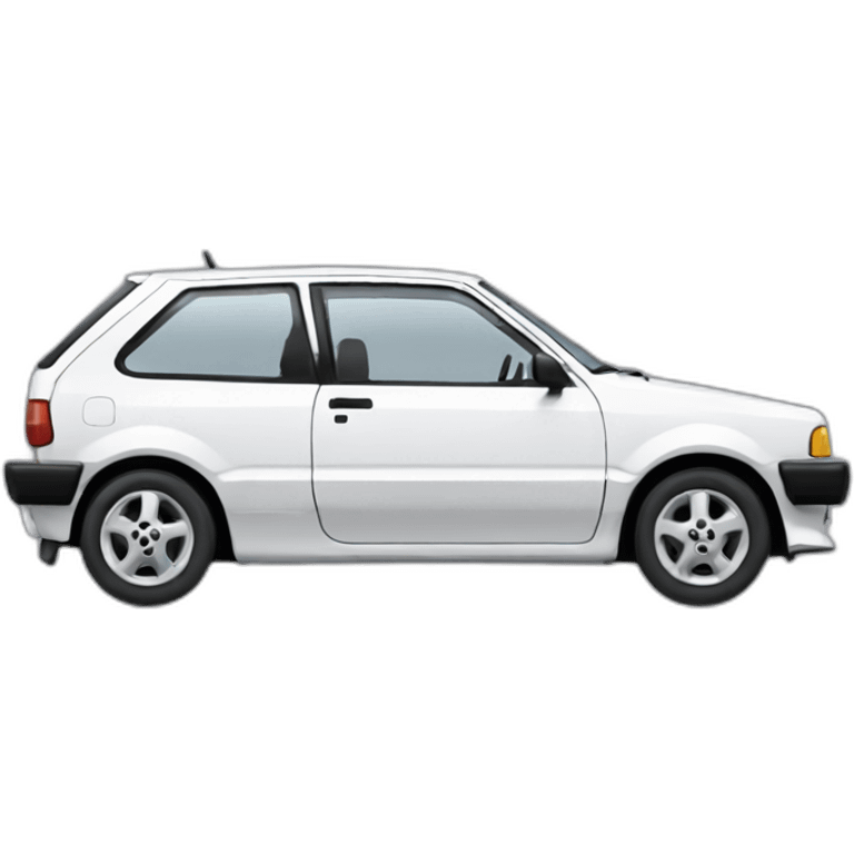 white 1992 Toyota starlet emoji