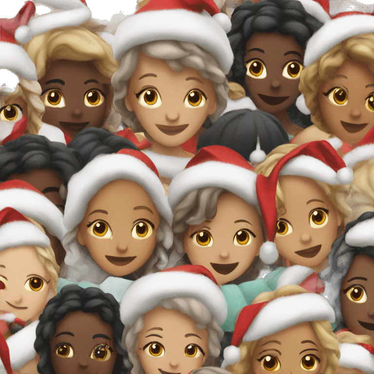 lesbians at christmas  emoji