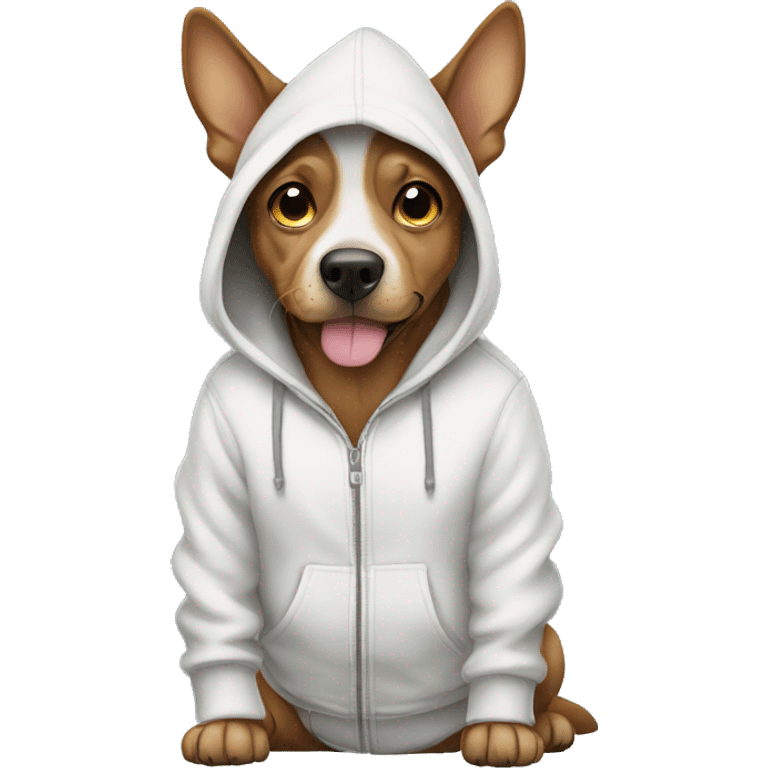 Dog in a hoodie emoji