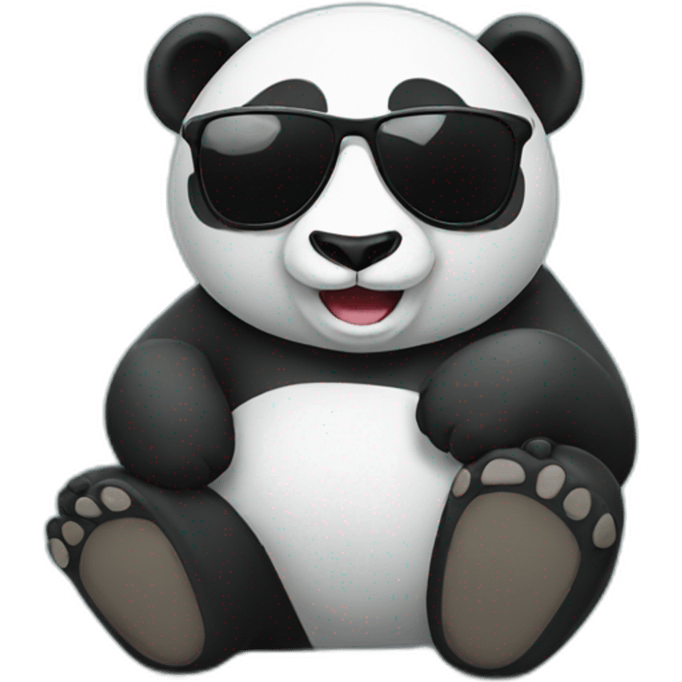 Panda with sunglasses emoji