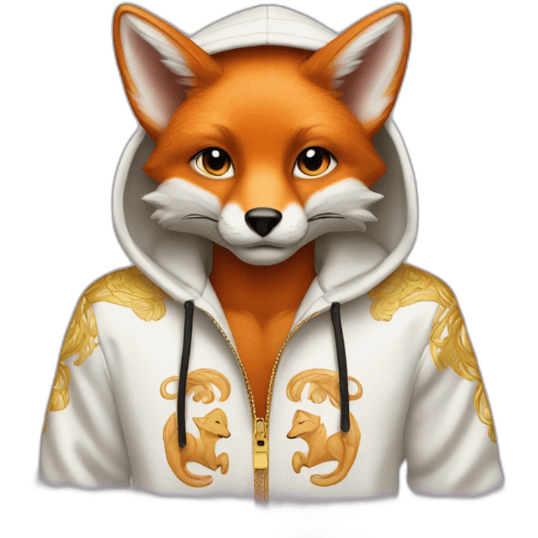 The fox in the versace hoodie emoji