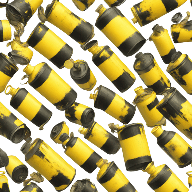 oil canister yellow and black fire emoji