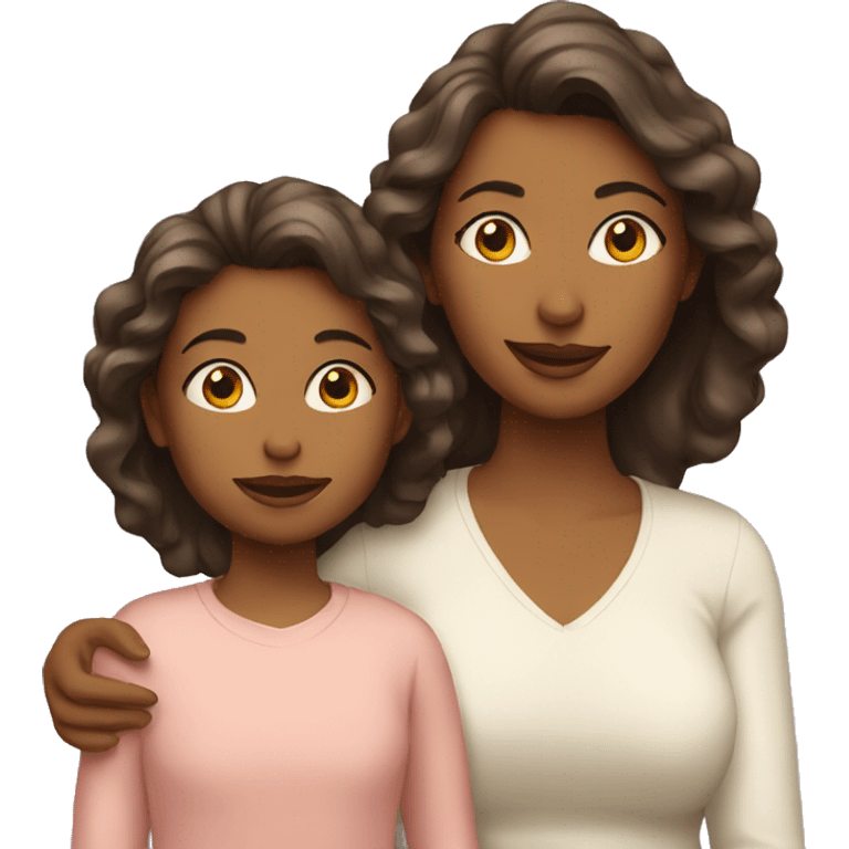 Mother with daughter  emoji