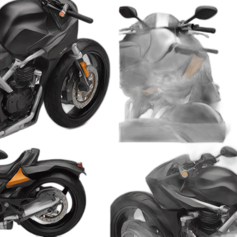 Black 250z motorcycle  emoji