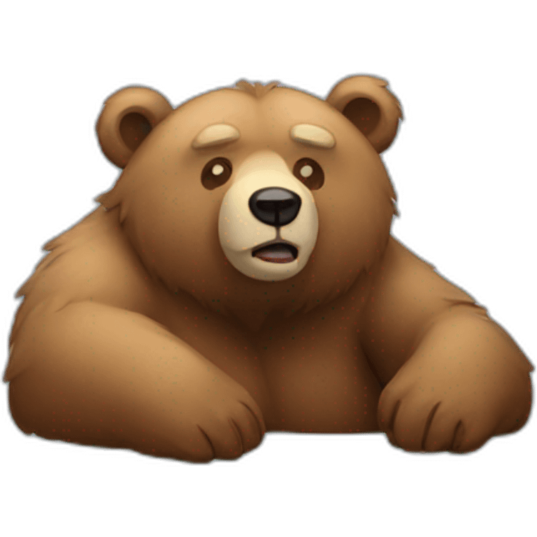 Lazy bear emoji