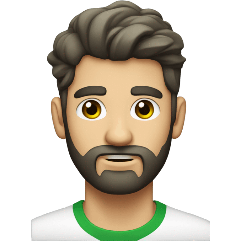 HOMBRE BLANCO, OJOS VERDES, BARBA  emoji