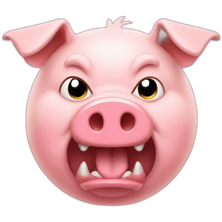 angry pig emoji