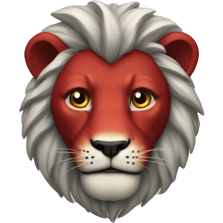 head of a red lion emoji