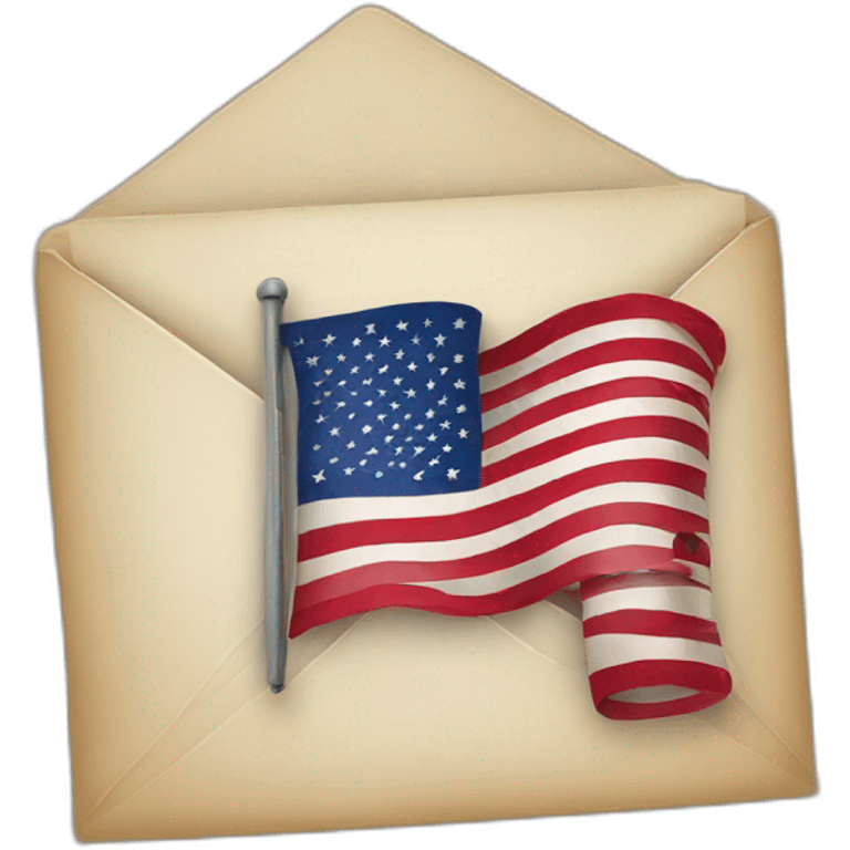 letter with us flag emoji