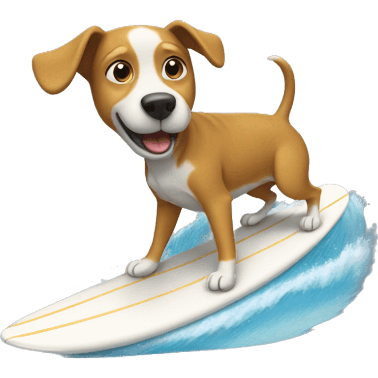 dog surfing emoji