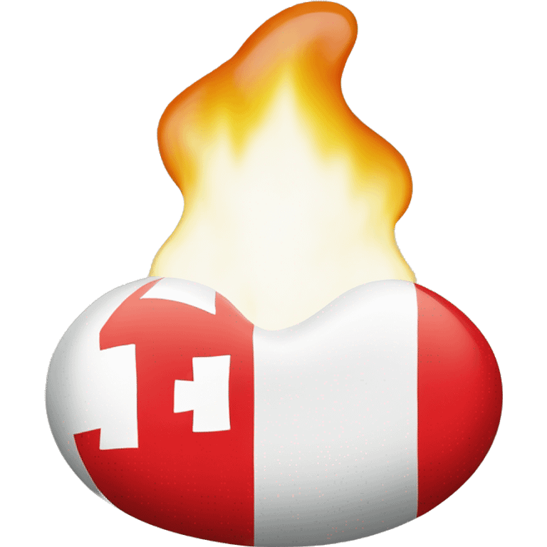 Hearth with a swiss flag emoji