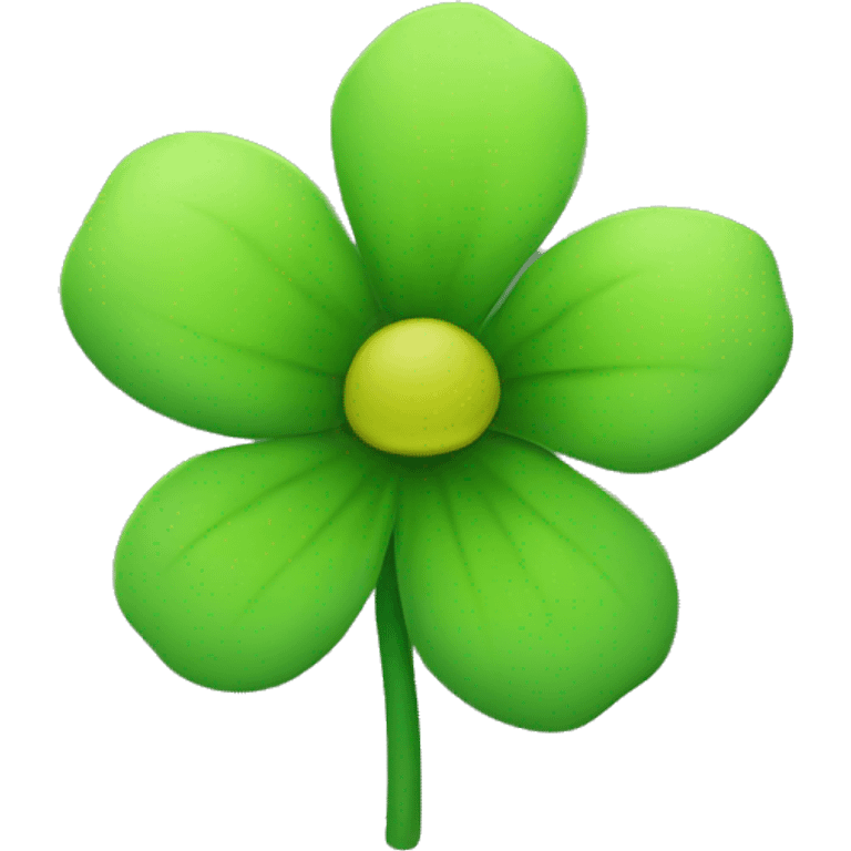 green flower  emoji