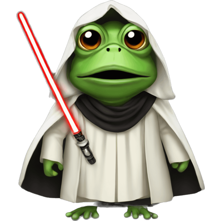 Frog as a sith lord emoji