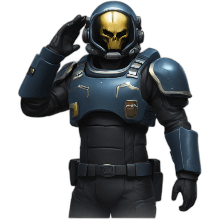 Helldivers 2 captain death salutes super earth emoji