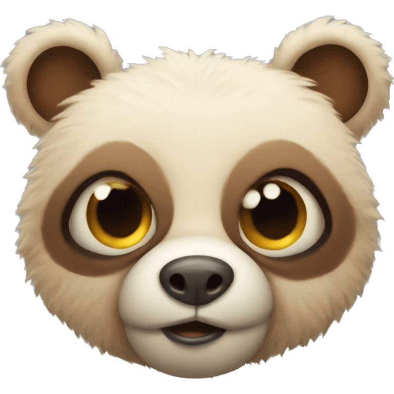 bug eyed cute bear  emoji