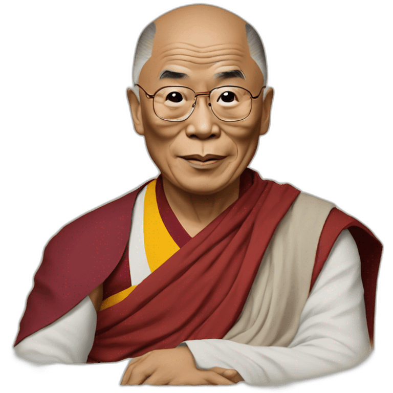 dalai lama sitting emoji