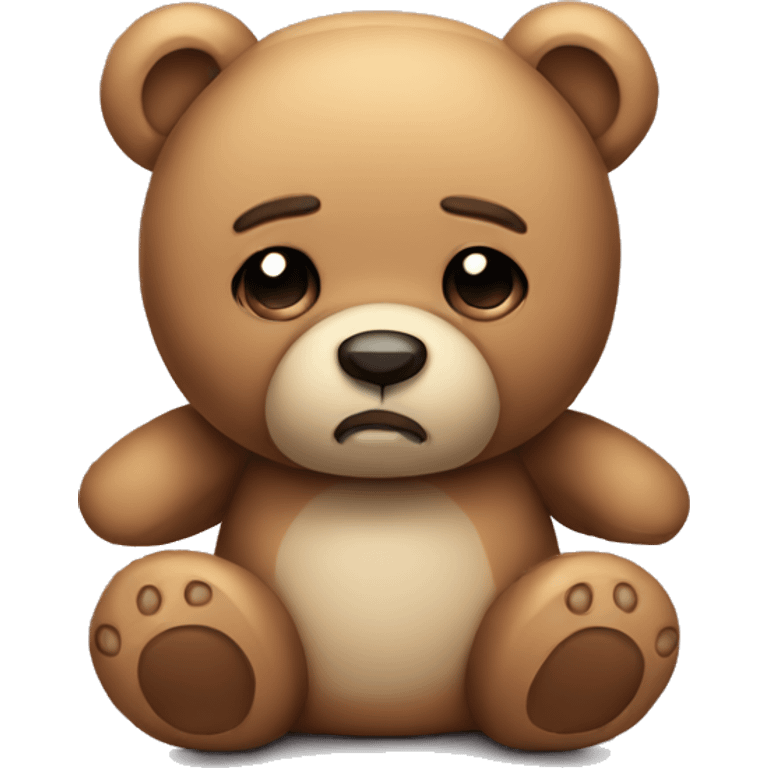 Sad Teddy bear  emoji