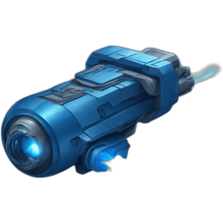 Space laser Star War Blue emoji