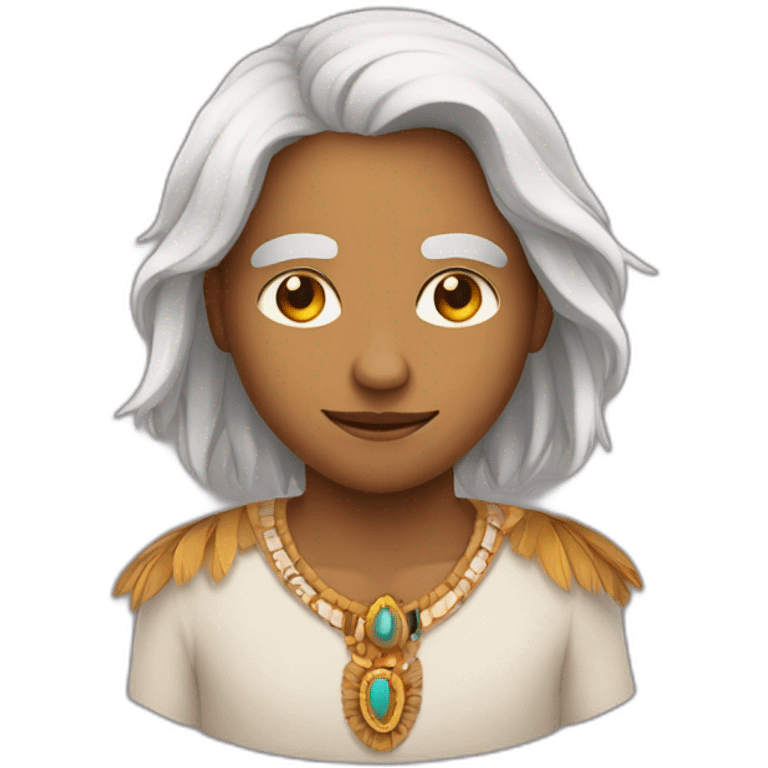 Humain a tête d'indien emoji