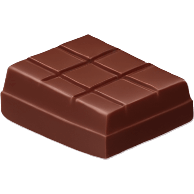 Soft pink chocolate bar emoji