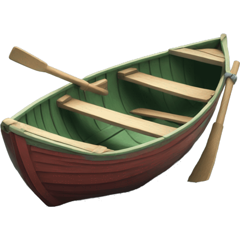 Realistic row boat emoji