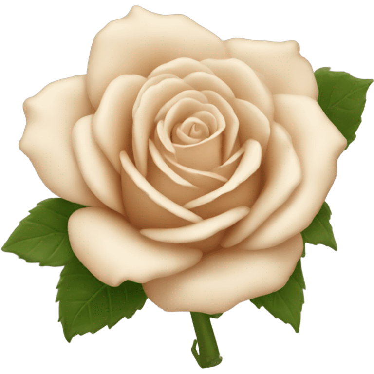 beige rose emoji