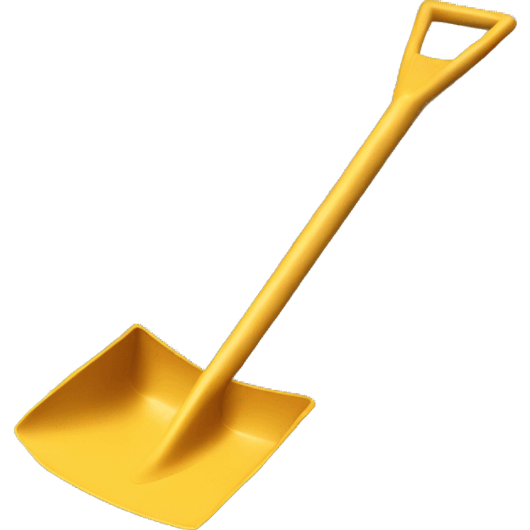 Shovel with a pond emoji