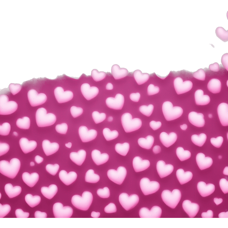 Pink hearts with White sparkle emoji