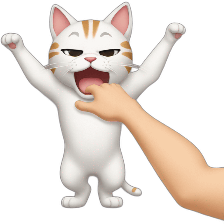 Cat slapping emoji