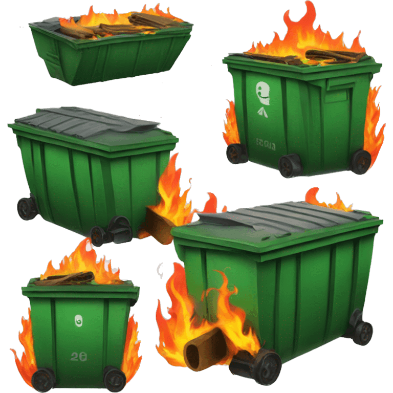 Dumpster on fire emoji