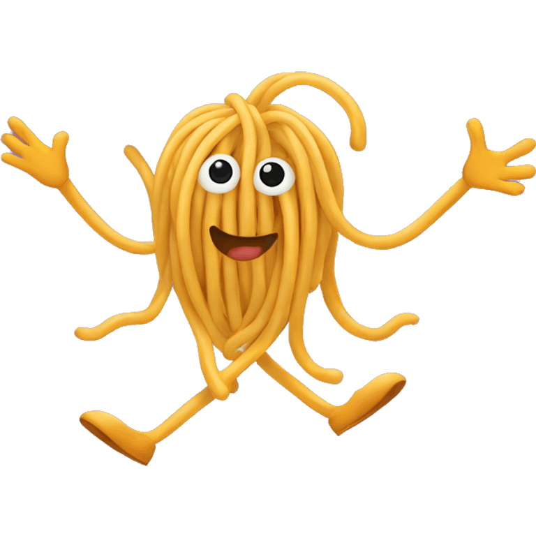 Dancing spaghetti emoji