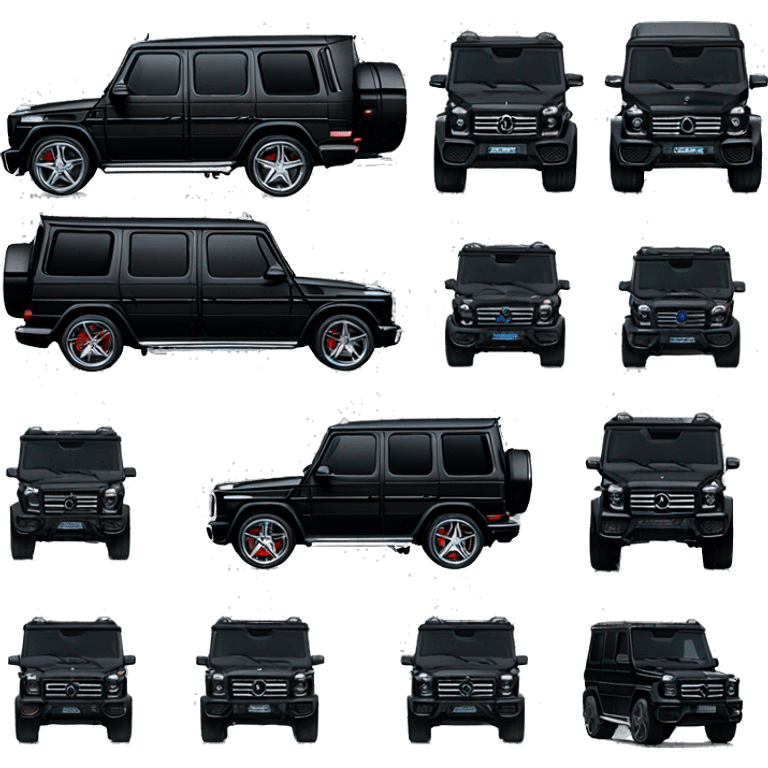 Black Mercedes g 63 brabus emoji