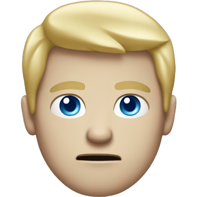 white guy with blue eyes and blond hair angry emoji