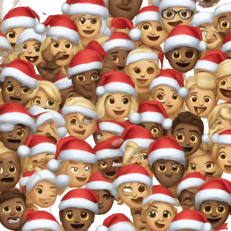 Many Christmas emojis emoji