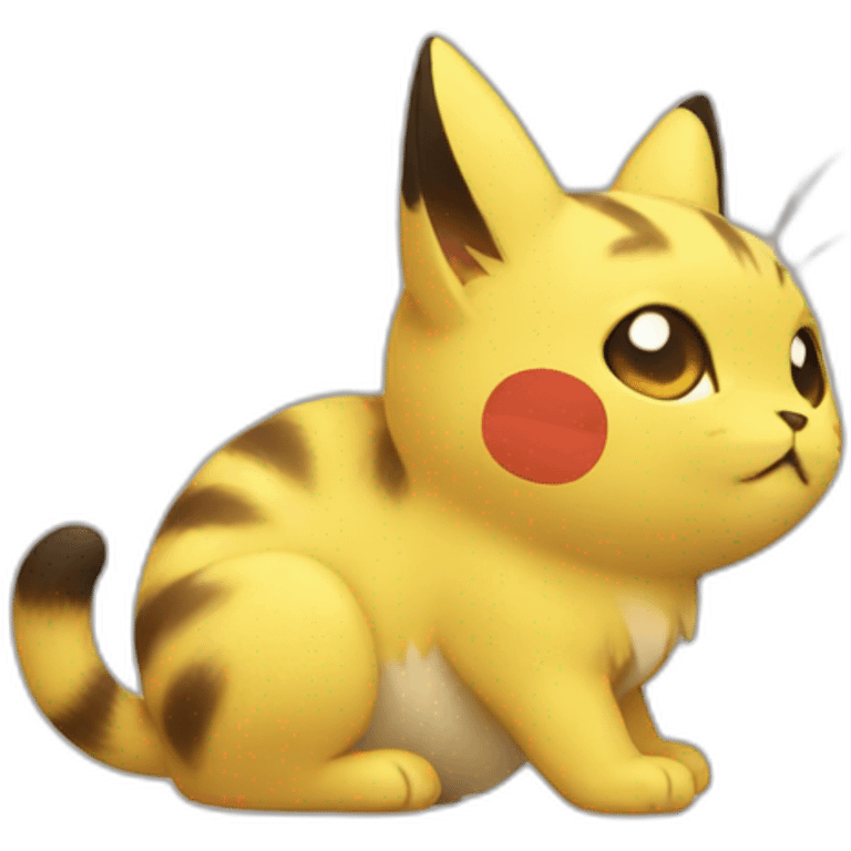 Cat pikachu emoji