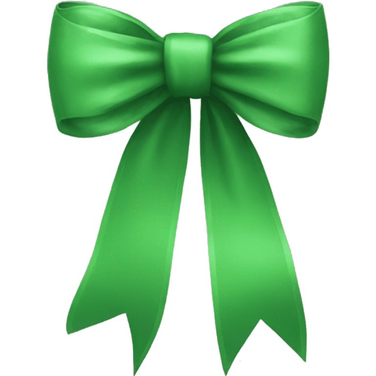 Green bow emoji