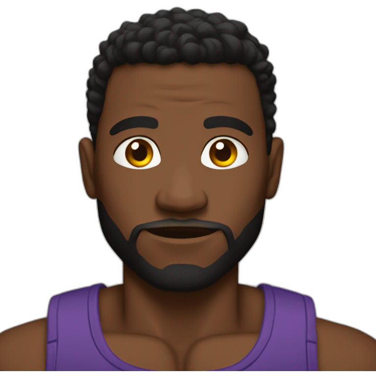 jacked black guy emoji