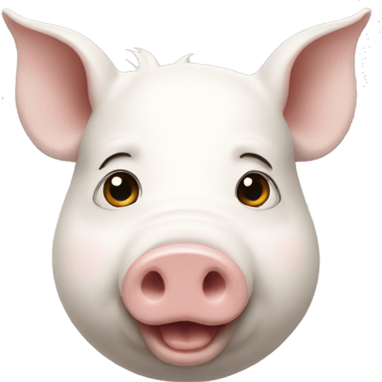 White pig emoji