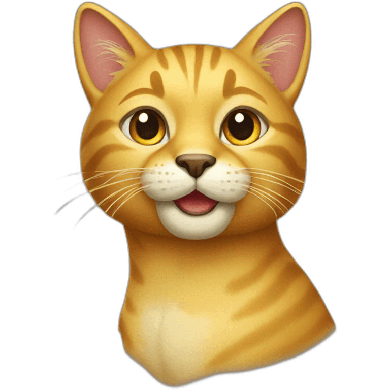 Golden cat emoji